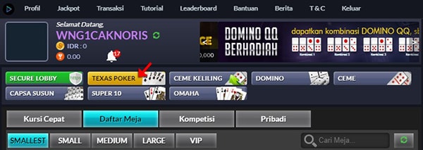 klik texas holdem